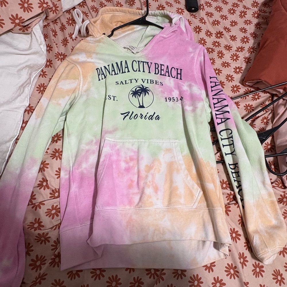 Tie Dye Panama City Hoodie. Worn a few times